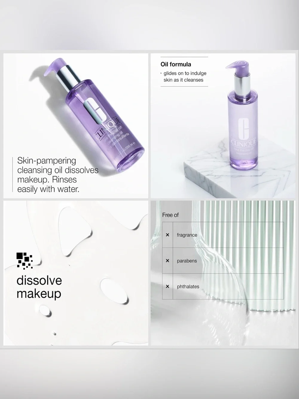 Clinique Take The Day Off Cleansing Oil Makeup Remover Clean Beauty 6.7 Fl Oz
